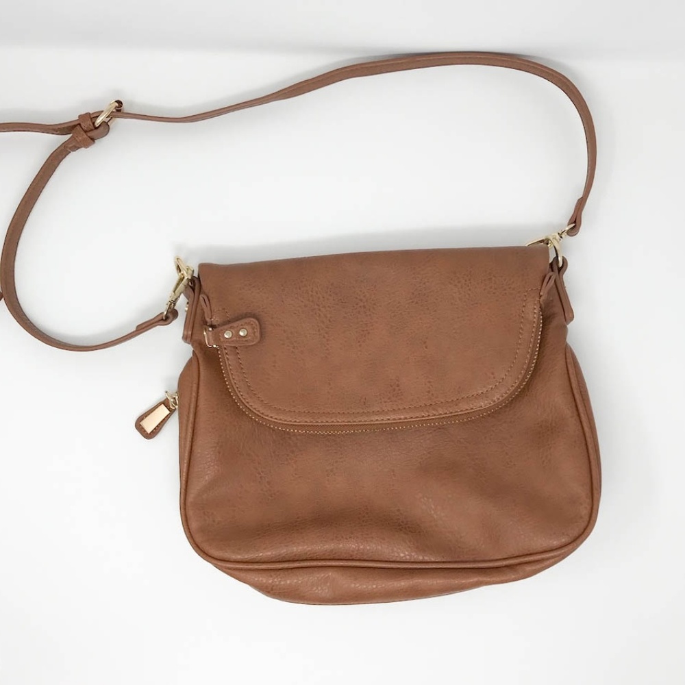 Moda Luxe Brown Crossbody Shoulder Bag - Picture 6 of 8